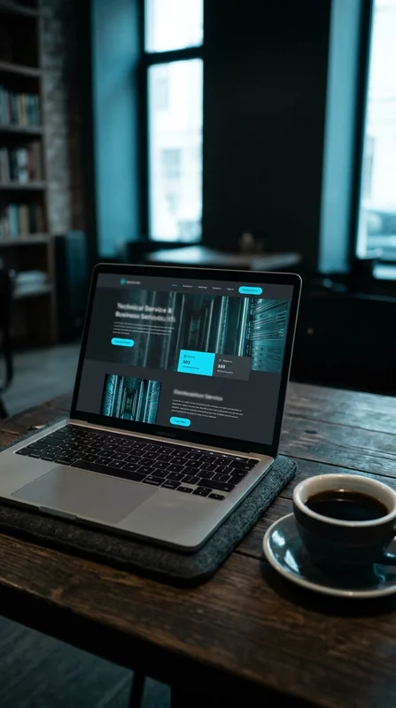 Site WordPress sur laptop